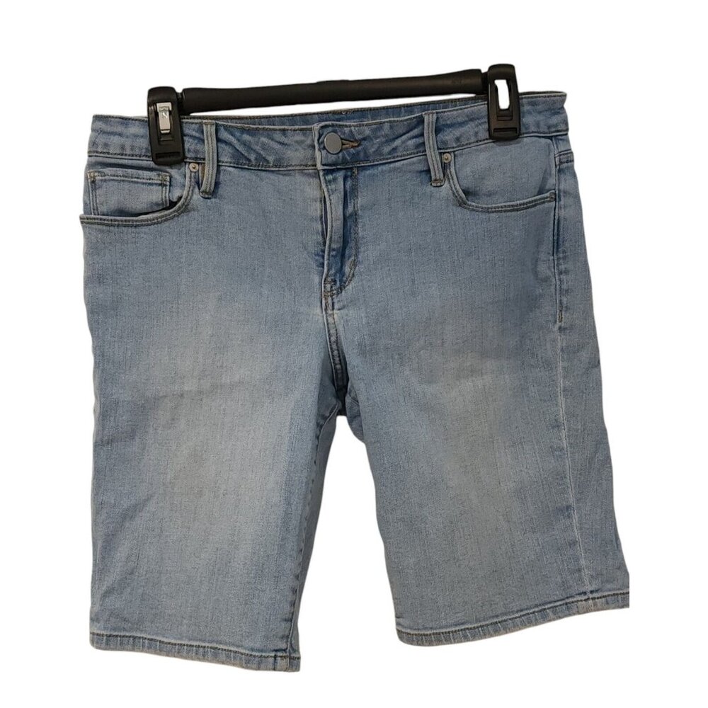 Calvin Klein Women's Jean Bermuda Shorts Size W28 Light Wash